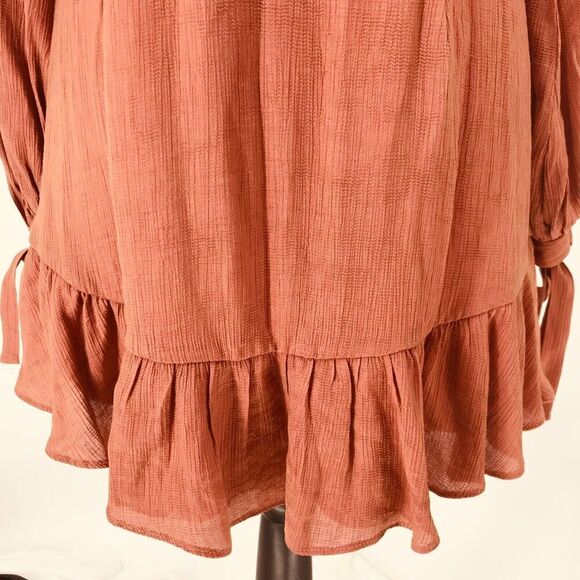 Saint + Secrets Brown Fit & Flare Midi‎ Dress - Women's Size Medium - Picture 7 of 11